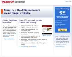 Cierra Geocities