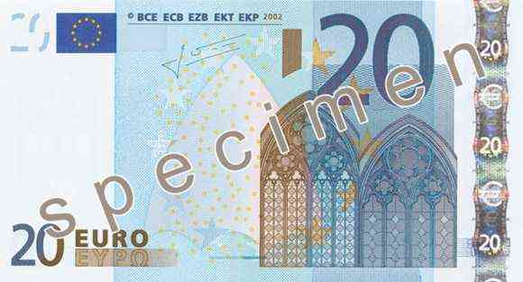 Nuevo billete de 20 euros