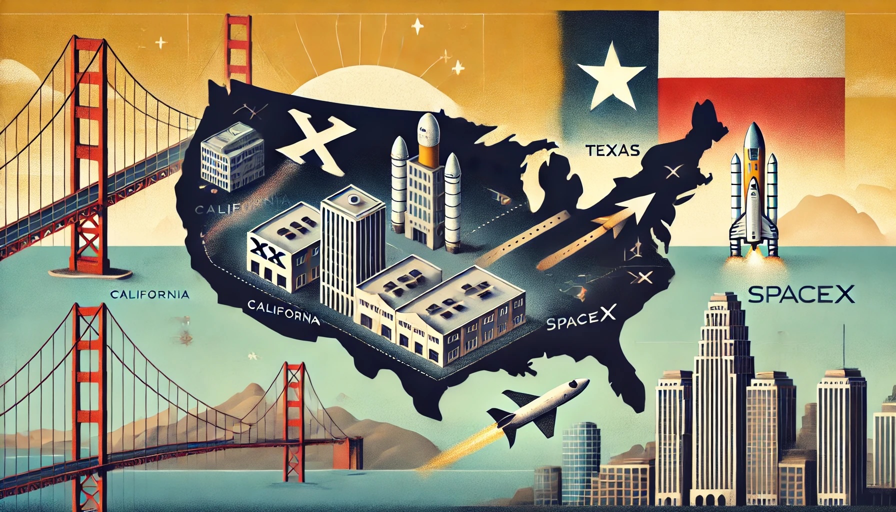 Elon Musk traslada las sedes de X y SpaceX de California a Texas